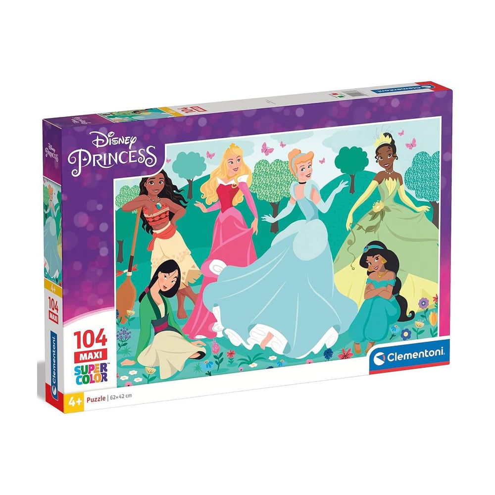 Пазли Clementoni серії Maxi Disney Princess, 62*42 см, від 4 років, 104 елементи (23767)